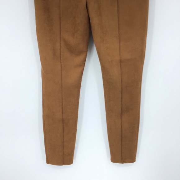 Spanx Faux Suede Leggings Rich Caramel - Picture 9 of 15